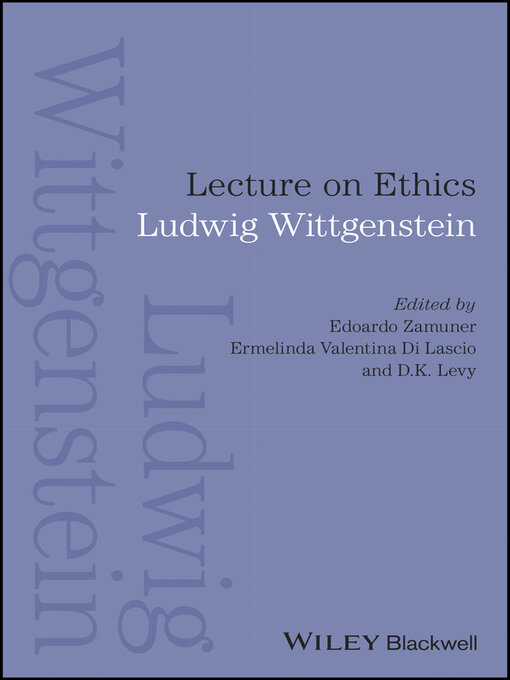 Title details for Lecture on Ethics by Ludwig Wittgenstein - Wait list